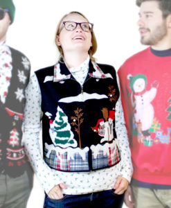 Wooly Winter Wonderland Ugly Christmas Sweater Vest