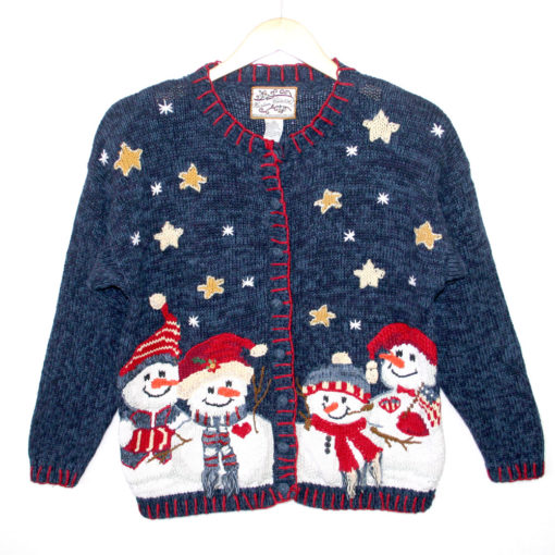 American Snowman Family Tacky Ugly Christmas Sweater