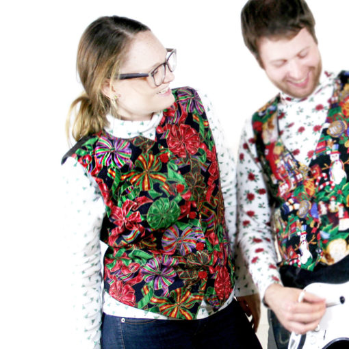 Bows All Over Your Chest Ugly Christmas Vest