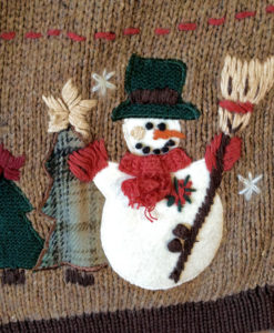 Cardinals and Birdhouses, Ice Skates and Snowmen Ugly Christmas Sweater