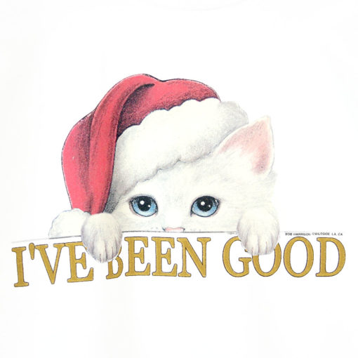 "I've Been Good" Kitty Cat Tacky Ugly Christmas Sweatshirt