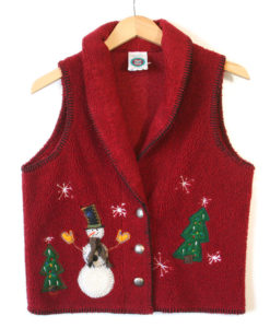 Shagged Out Fleece Tacky Ugly Christmas Vest