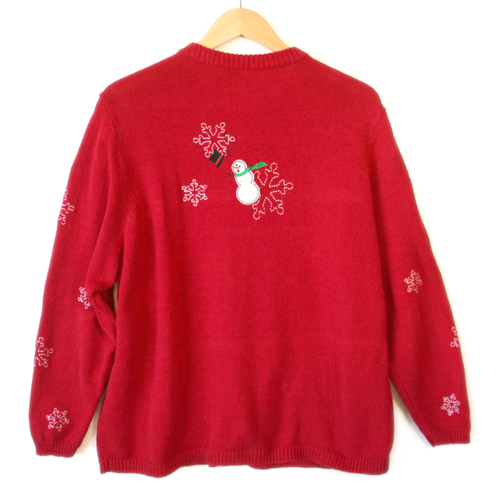 Snowmen Drive By Shooting Victims Tacky Ugly Christmas Sweater - The ...