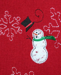 Snowmen Drive By Shooting Victims Tacky Ugly Christmas Sweater