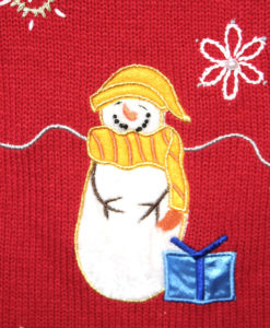 Stoned Snowmen Tacky Ugly Christmas Sweater Vest