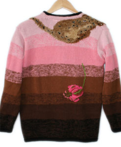 Cougar On My Shoulder Tacky Ugly Sweater by Storybook Knits