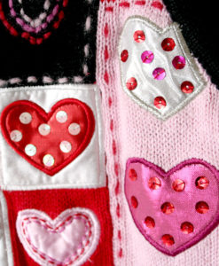 Hearts and Love Letter Valentines Ugly Sweater Vest