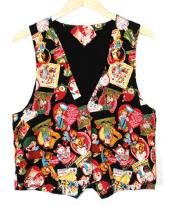 Vintage Valentines DIY Handmade Tacky Ugly Fabric Vest