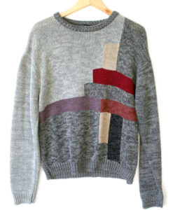 Britannia Vintage 80s Abstract Rectangles Ugly Cosby Sweater