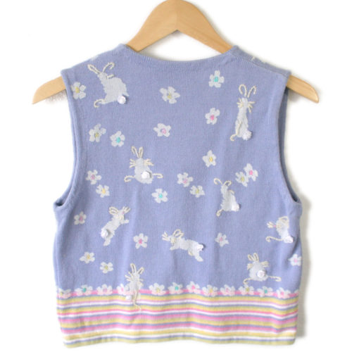 Bunny Butts Tacky Ugly Easter Sweater Vest