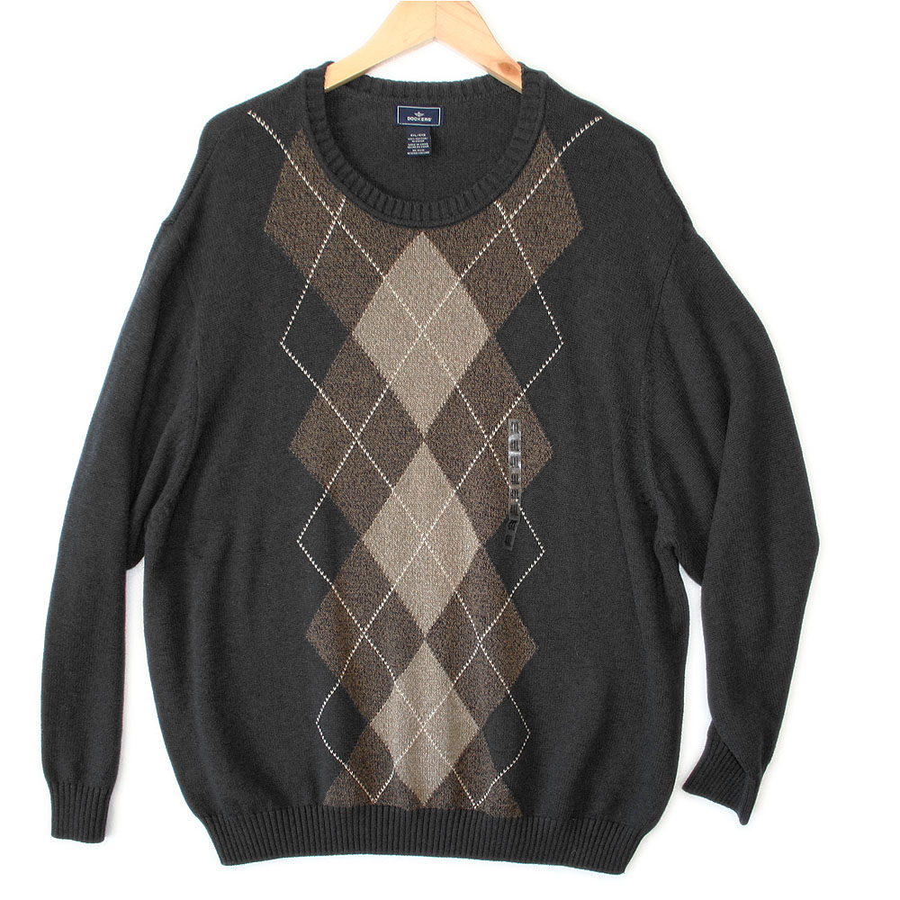 Dockers Big and Tall Men's Argyle Golf Sweater - The Ugly Sweater Shop