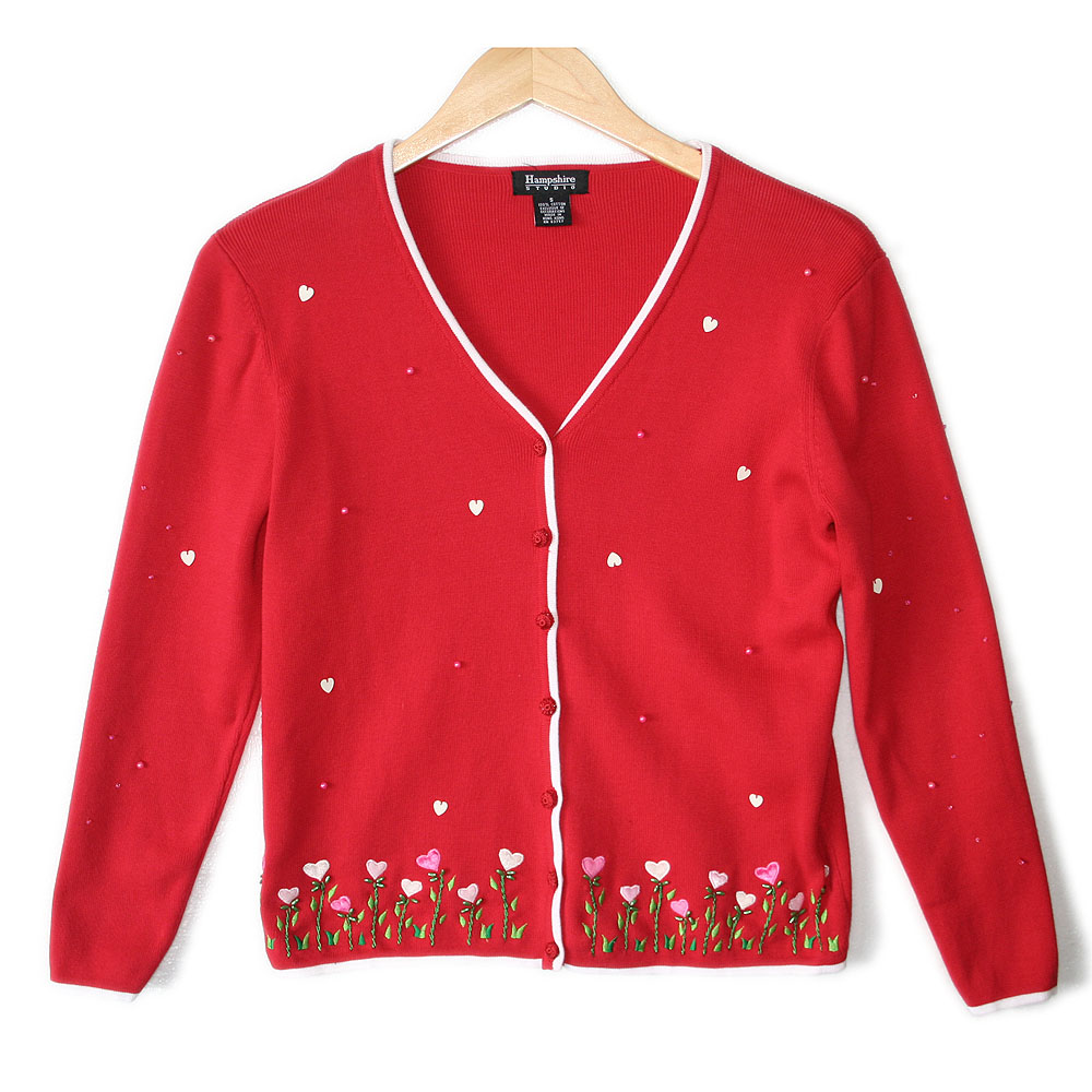 Rain on my Garden of Hearts Valentines Ugly Sweater - The Ugly Sweater Shop