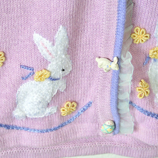 Storybook Knits Easter Bunnies and Eggs Tacky Ugly Sweater