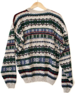 Vintage 90s Ski / Cosby Cardigan Ugly Sweater