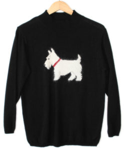 Westie / Highland Terrier Fuzzy Dog Ugly Sweater