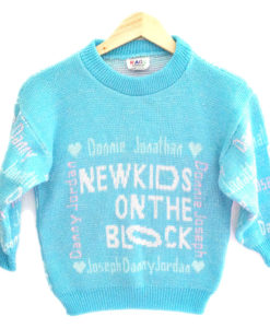 Vintage 80s 90s NKOTB New Kids On The Block Ugly Sweater