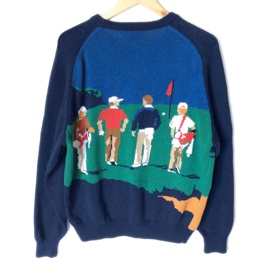 Hathaway Men's Loud Obnoxious Tacky Ugly Golf Sweater - The Ugly ...