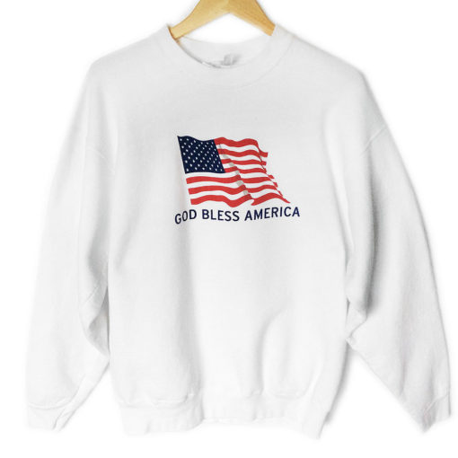 God Bless America USA Party Tacky Ugly Grandpa Sweatshirt