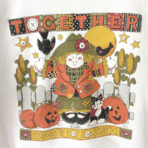 Together Makes It Not So Scary Tacky Ugly Halloween Sweatshirt