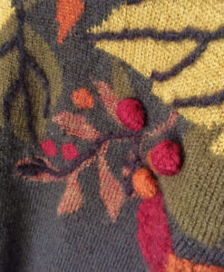 Autumn Leaves Wool Fall Theme / Thanksgiving Ugly Sweater
