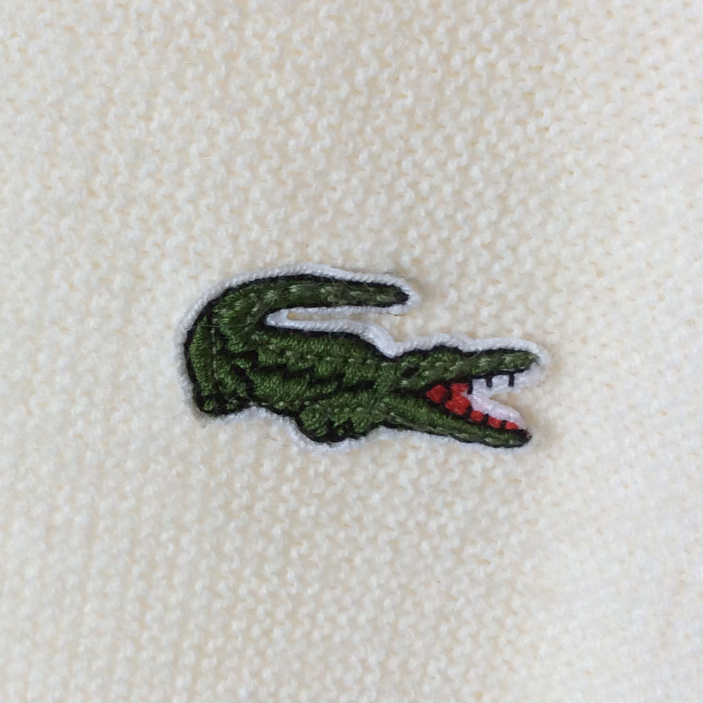 Big/Tall Vintage 80s Ivory Izod Lacoste Alligator Cardigan Ugly Sweater ...