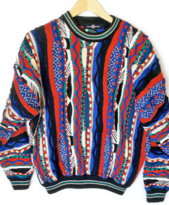 Bright Textured Multicolored Cosby Ugly Sweater
