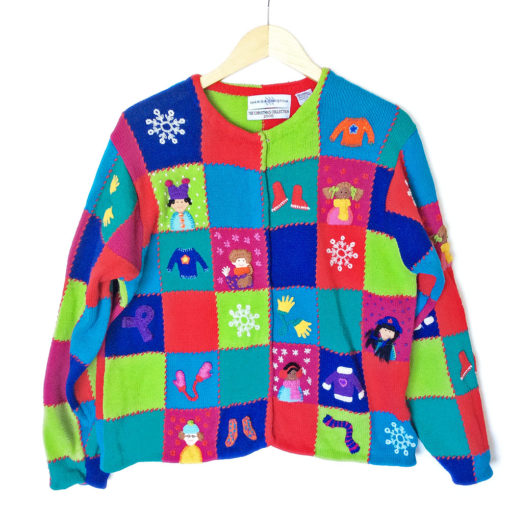 Bright Winter Weather Wear Tacky Ugly Christmas Sweater