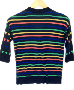 Coincidence & Chance Urban Outfitters Retro Rainbow Heart Ugly Sweater