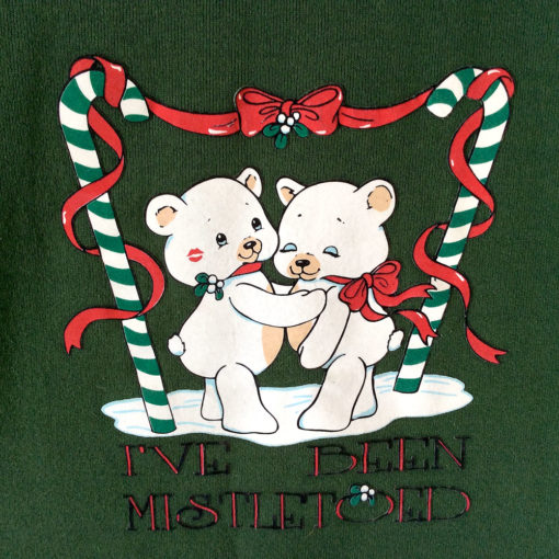 I've Been Mistletoed Teddy Bear Tacky Ugly Christmas Sweatshirt