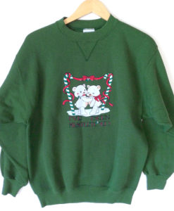 I've Been Mistletoed Teddy Bear Tacky Ugly Christmas Sweatshirt