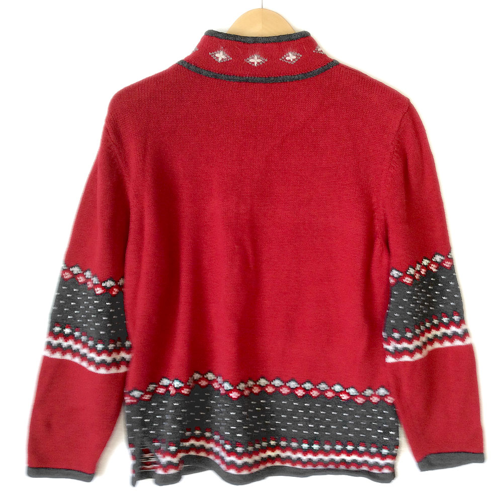 Nordic Nehru Jacket Style Tacky Ugly Christmas Sweater - The Ugly ...