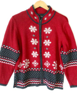 Nordic Nehru Jacket Style Tacky Ugly Christmas Sweater