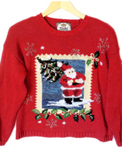 Photo of Santa Tacky Ugly Christmas Sweater