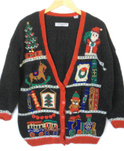 Toy Shelf Vintage 90s Tacky Ugly Christmas Sweater