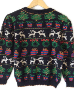 Vintage 80s 8-Bit Tacky Ugly Christmas Sweater