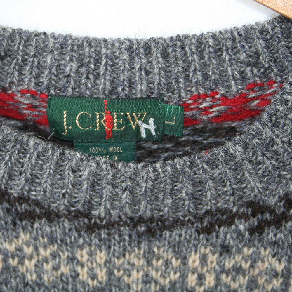 Vintage 90s J Crew Men's Wool Ugly Ski Sweater - The Ugly Sweater Shop