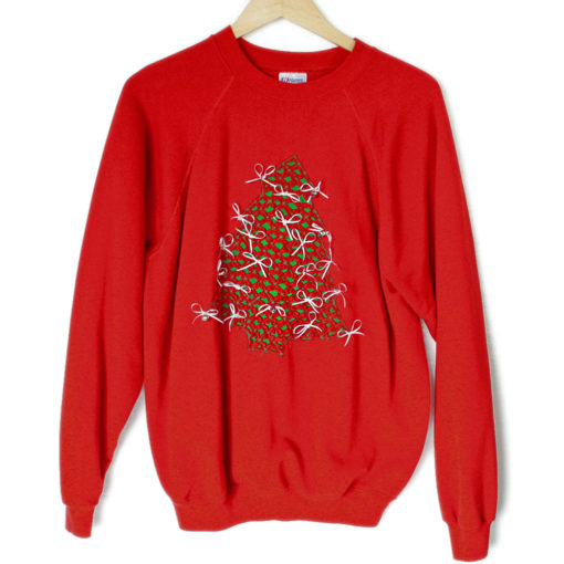 DIY Christmas Trees and Jingle Bells Tacky Ugly Sweatshirt