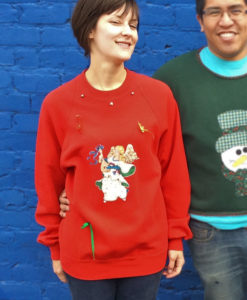 DIY Hot Mess Angel Tacky Ugly Christmas Sweatshirt
