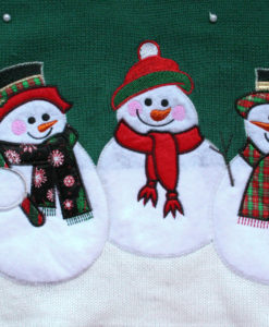 Happy Snowmen Tacky Ugly Christmas Sweater