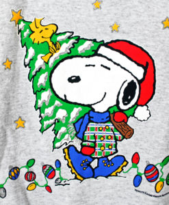 Peanuts "Santa Snoopy" Tacky Ugly Christmas Sweatshirt