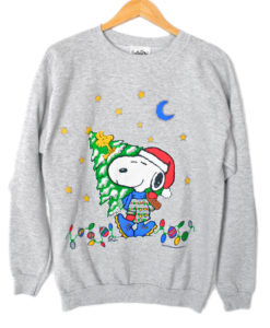 Peanuts "Santa Snoopy" Tacky Ugly Christmas Sweatshirt