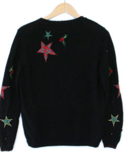 Santa's Big Candle Tacky Ugly Christmas Sweater