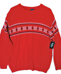 Snowflake Treadmarks Men's Ugly Christmas Sweater - New!