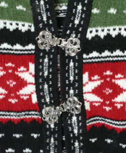Soft Chenille Reindeer and Snowflakes Ugly Christmas Sweater