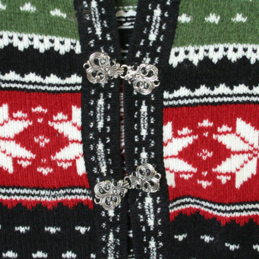 Soft Chenille Reindeer and Snowflakes Ugly Christmas Sweater