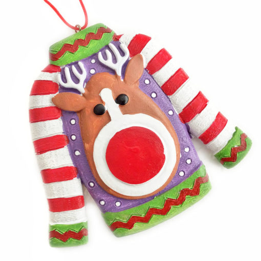 The Legend of the Ugly Sweater Christmas Ornament