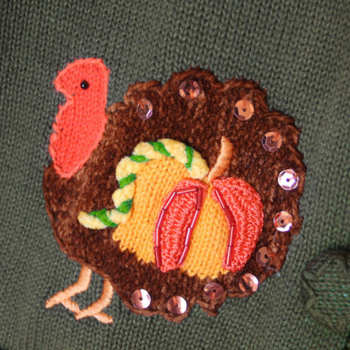 Turkeys With Things Stuck To Them Tacky Ugly Thanksgiving Sweater