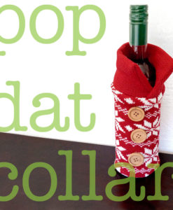 Knit Ugly Christmas Sweater Wine Bottle Cozy