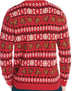 Alex Stevens Horsehead Tacky Ugly Christmas Sweater