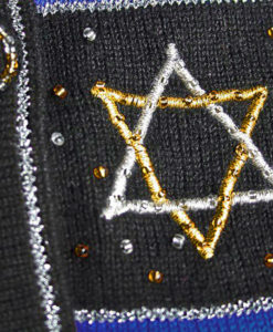 Blingy Tacky Ugly Hanukkah Chanukah Sweater